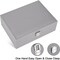 Luxury 2-Layer Jewelry Box Organizer for Women & Men – PU Leather Jewelry Storage Case with Removable Tray for Necklaces, Earrings & Rings, Elegant Grey Display Jewelry Holder (Grey)